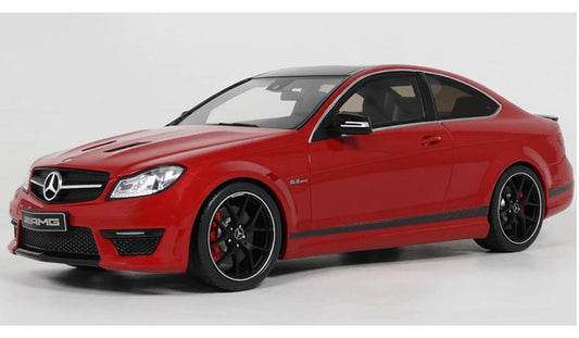 GT Spirit 2014 Mercedes Benz C63 AMG Coupe Red 1:18 Resin, SEALED