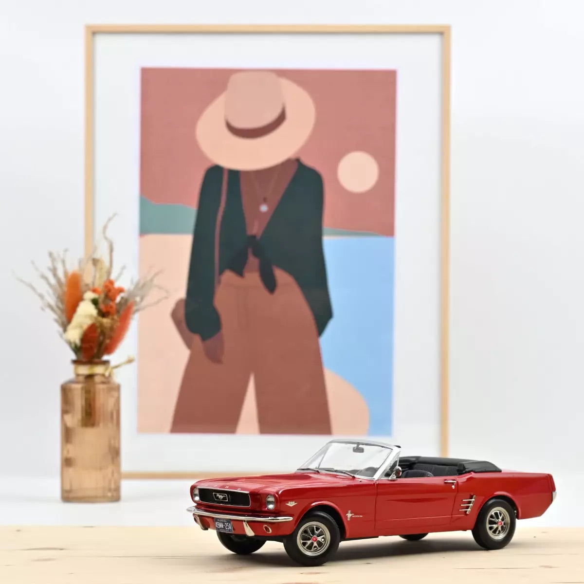 Norev 1:18 1966 Ford Mustang Convertible Red