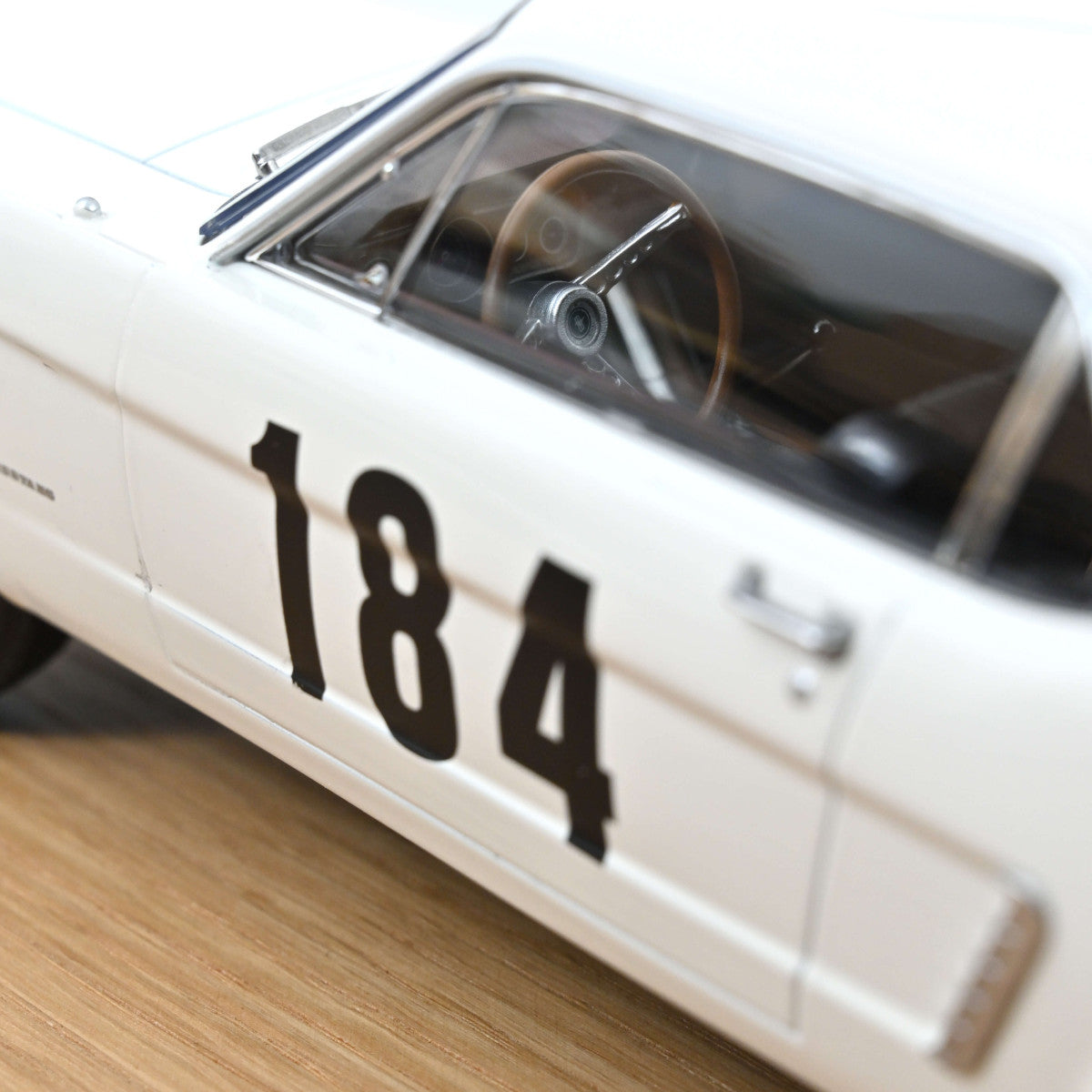 Norev 1965 Ford Mustang Hardtop Coupe No 184 Rally of Monte Carlo, White 1:18 LIMITED