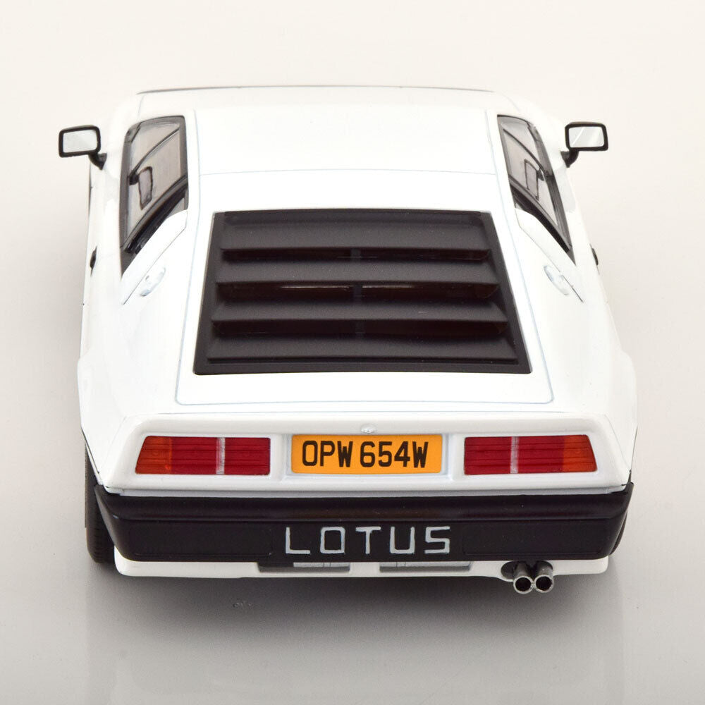 KK Scale 1981 Lotus Esprit Turbo 007 Movie Version White w/ Red Deco 1:18