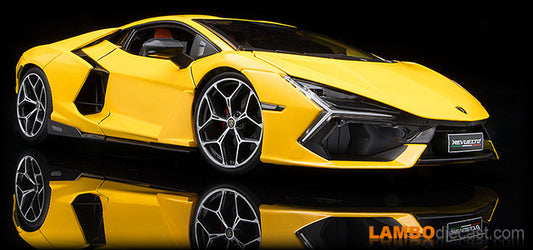 Maisto Lamborghini Revuelto Hybrid Giallo Inti Yellow w/ Orange Interior 1:18
