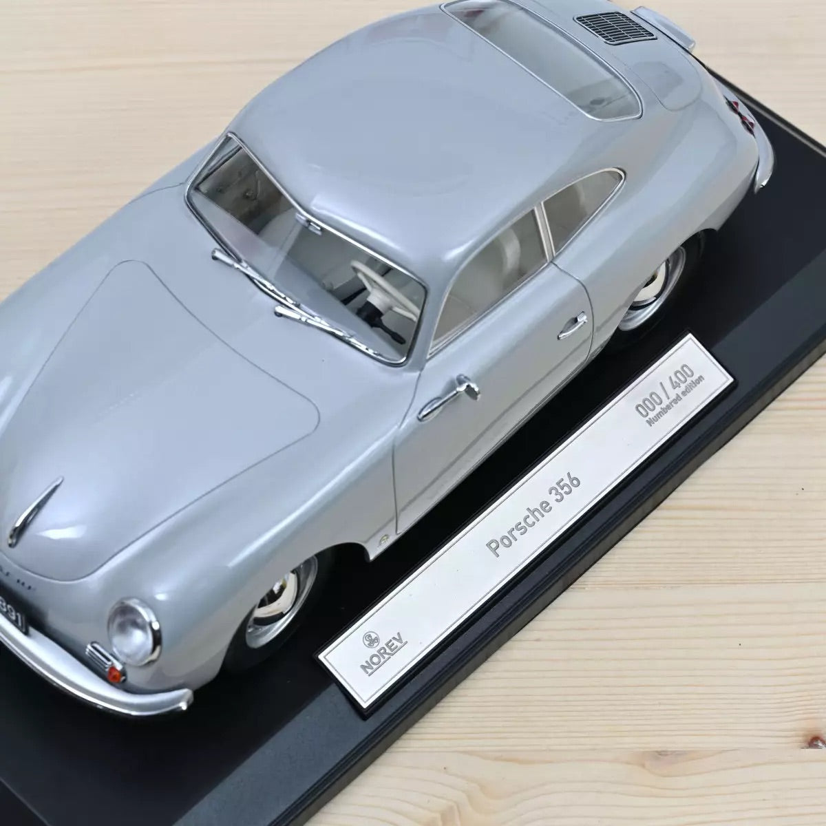 Norev 1952 Porsche 356 Coupe Silver 1:18 LIMITED
