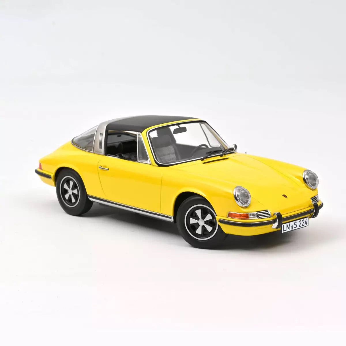 Norev Porsche 911 B17 E 1969 Targa w/ Removable Top Yellow 1:18