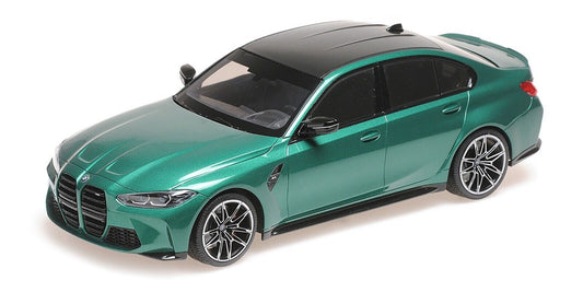 Minichamps 2020 BMW M3 Competition (G80) Isle of Man Green Metallic 1:18 SEALED
