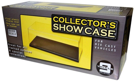 Triple 9 - Accessories - Collector's Showcase Display Acrylic with Black Plastic Base 1:18