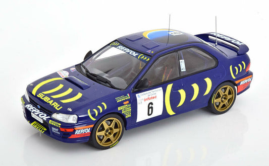 Ixo Subaru Impreza 555 #6 Rally Tour de Corse 1995 P. Liatti, A. Alessandrini Monte Carlo Blue 1:18