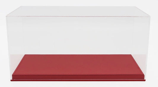 Luxbox Display Case with Red Leather (synthetic) Base 1:18