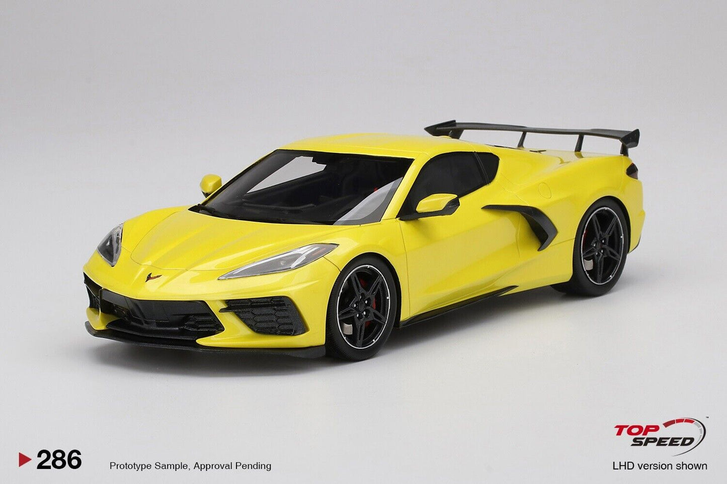 Topspeed 2020 Chevrolet Corvette Stingray Accelerate Yellow Metallic 1:18
