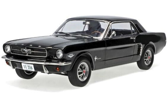 Norev 1965 Ford Mustang Hardtop Coupe Black Metallic 1:18