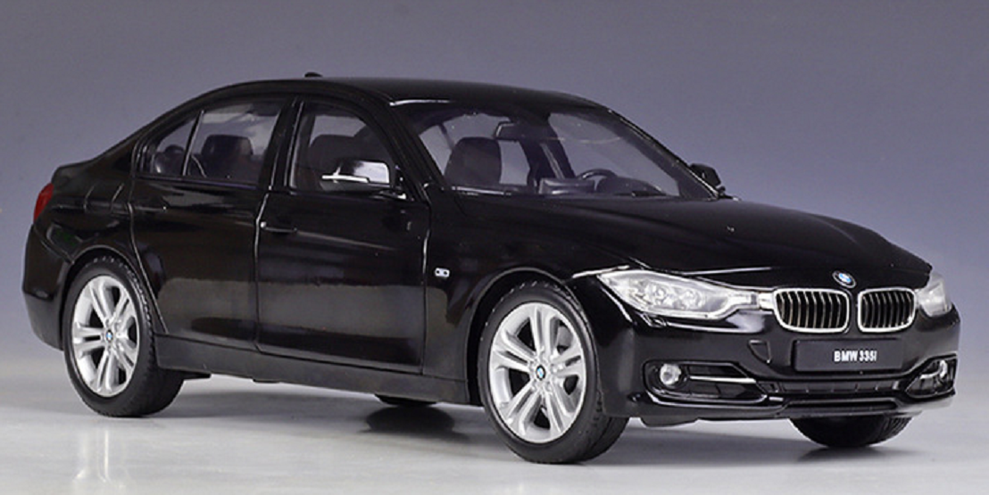 Welly 2010 BMW 335i (F30) Sedan Black 1:18