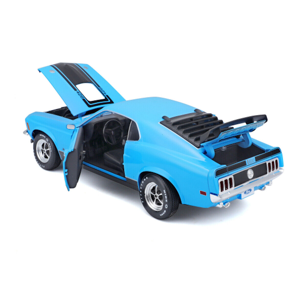 Maisto 1970 Ford Mustang Mach-1 Coupe Blue 1:18