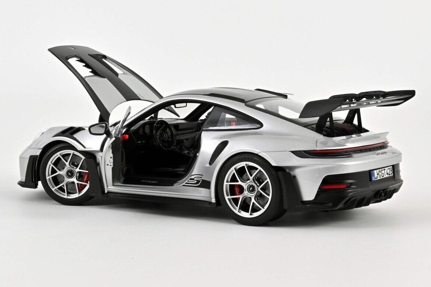 Norev 2022 Porsche 911 992 GT3 RS w/ Weissach Package GT Silver Metallic 1:18