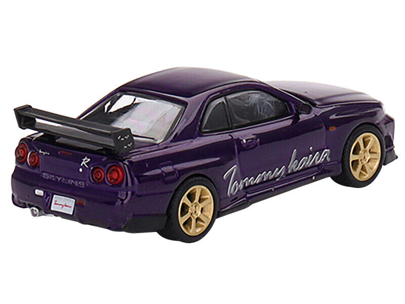 Mini GT Nissan Skyline GT-R (R34) Tommy Kaira R-z RHD Midnight Purple 1:64