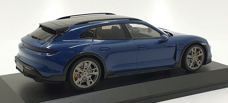 Minichamps 2021 Porsche Taycan Turbo S Cross Turismo Blue Metallic 1:18 SEALED