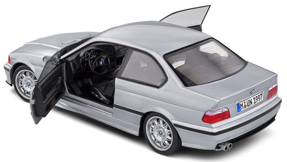 Solido 1990 BMW E36 M3 Coupe Silver 1:18