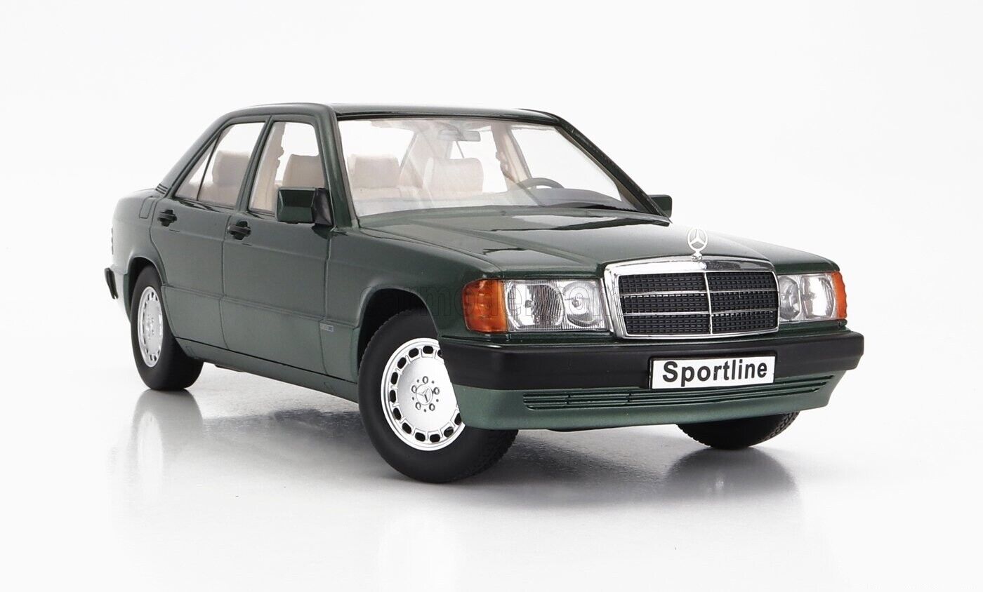 Triple 9 1993 Mercedes-Benz 190 E 2.3 Sportline (W201) Dark Green 1:18