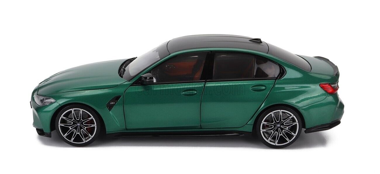 Minichamps 2020 BMW M3 Competition (G80) Isle of Man Green Metallic 1:18