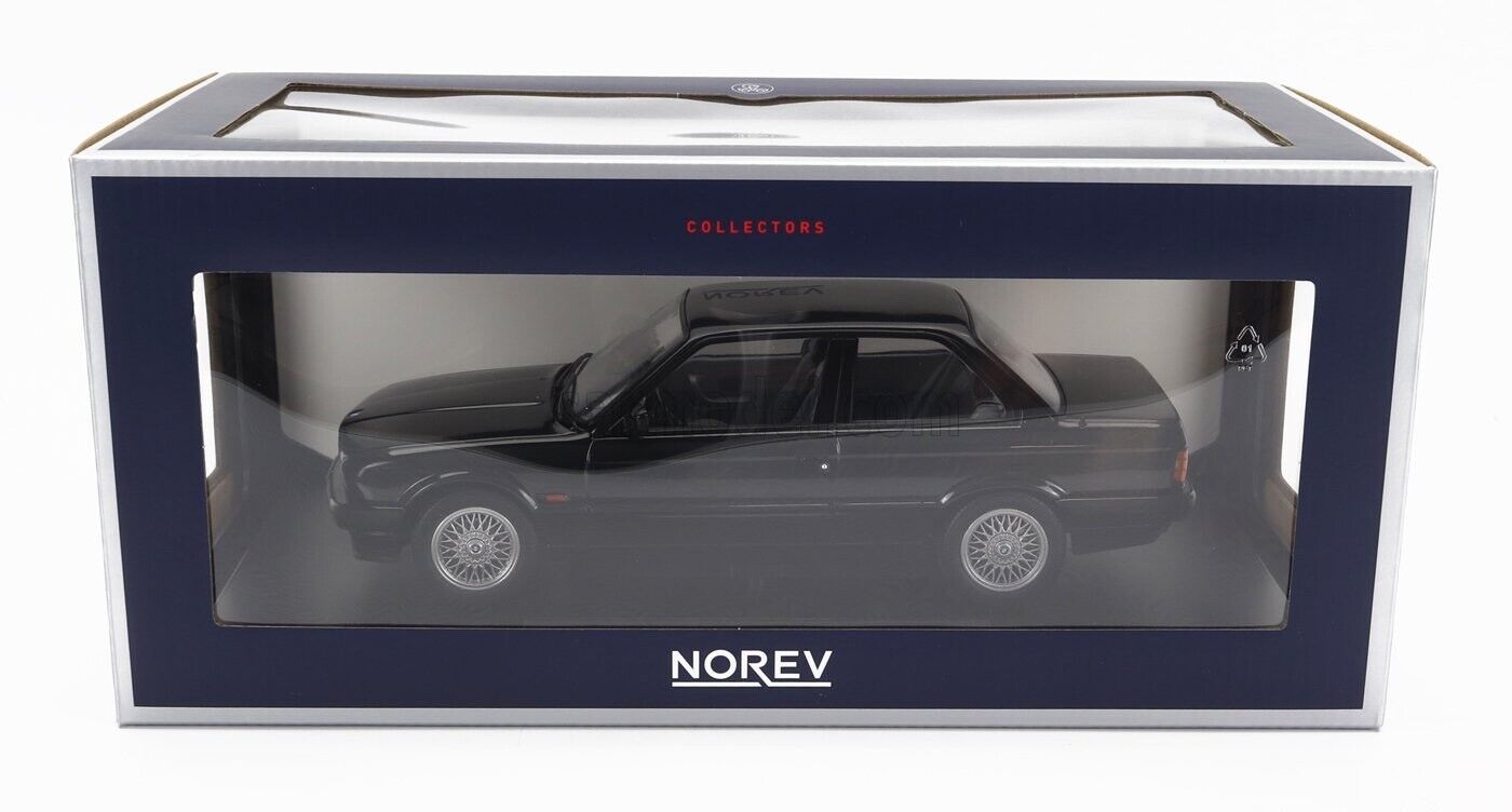Norev 1988 BMW 325i E30 Coupe Diamond Black Metallic 1:18