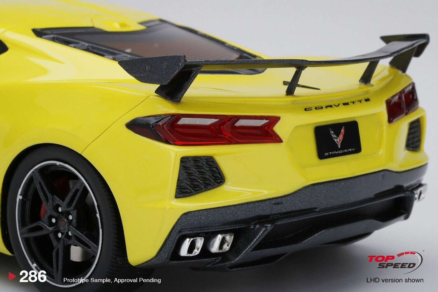 Topspeed 2020 Chevrolet Corvette Stingray Accelerate Yellow Metallic 1:18