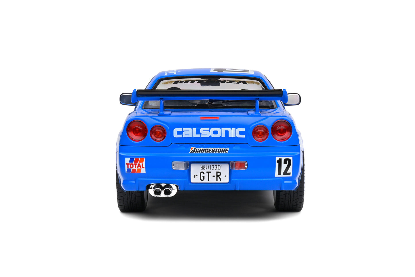 Solido 2000 Nissan GT-R (R34) Streetfighter Calsonic Tribute Blue RHD 1:18