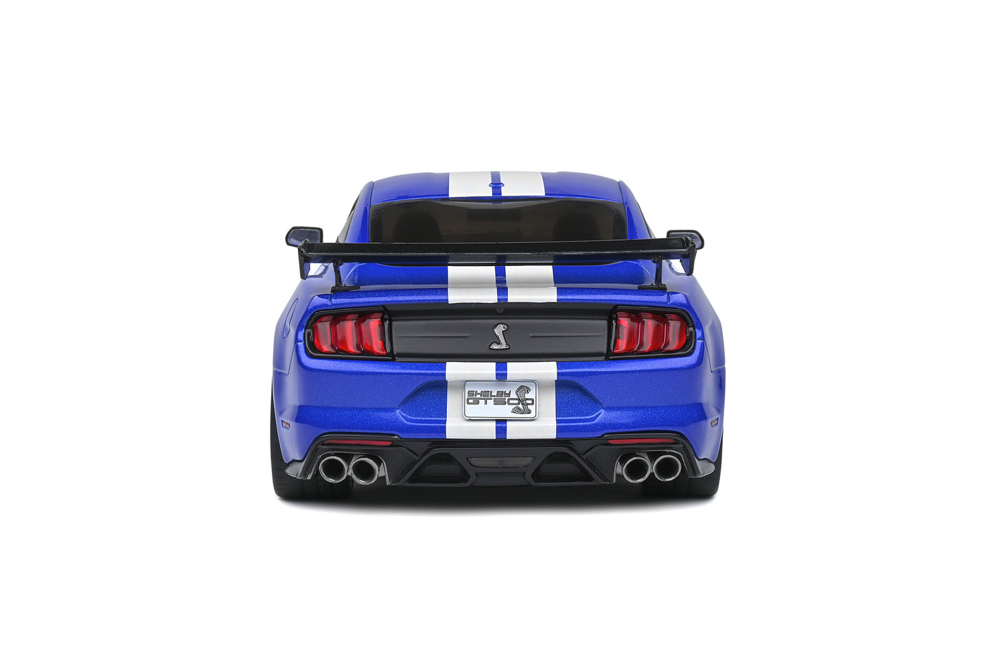 Solido 2020 Ford Shelby Mustang GT500 Blue w/ White Stripes 1:18