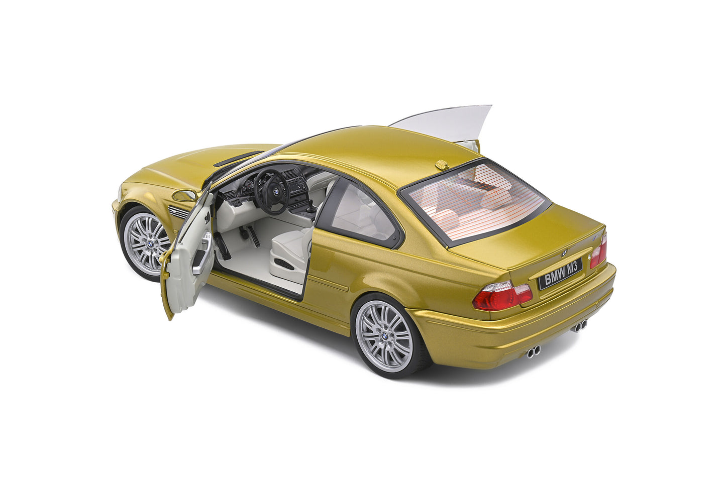 Solido 2000 BMW E46 Coupe Phoenix Yellow Metallic 1:18