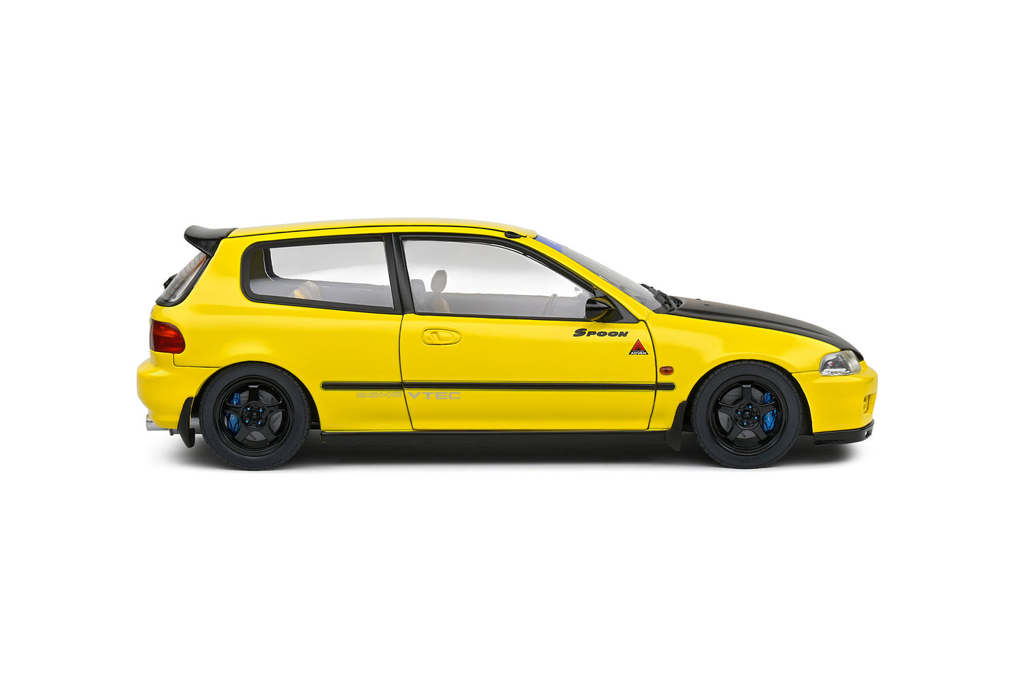 Solido 1991 Honda Civic EG6 Spoon Version Yellow Carnival w/ Black Hood 1:18