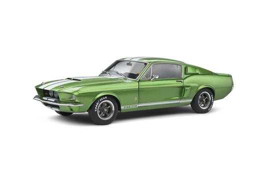 Solido 1967 Ford Shelby Mustang GT500 Lime Green w/ White Stripes 1:18