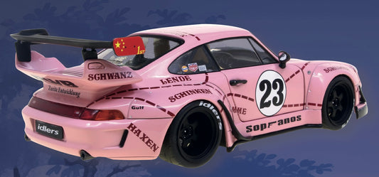 Solido 2020 Porsche 993 RWB Bodykit Sopranos Pink 1:18