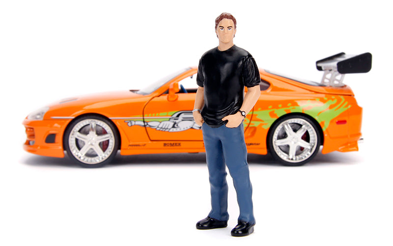 Brian's Toyota Supra with Diecast Brian Figure - Fast and Furious 1:24