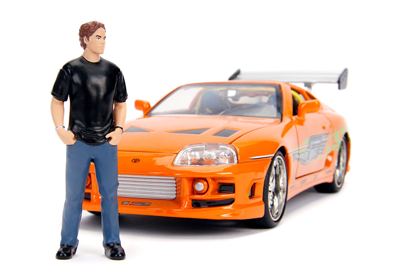 Brian's Toyota Supra with Diecast Brian Figure - Fast and Furious 1:24