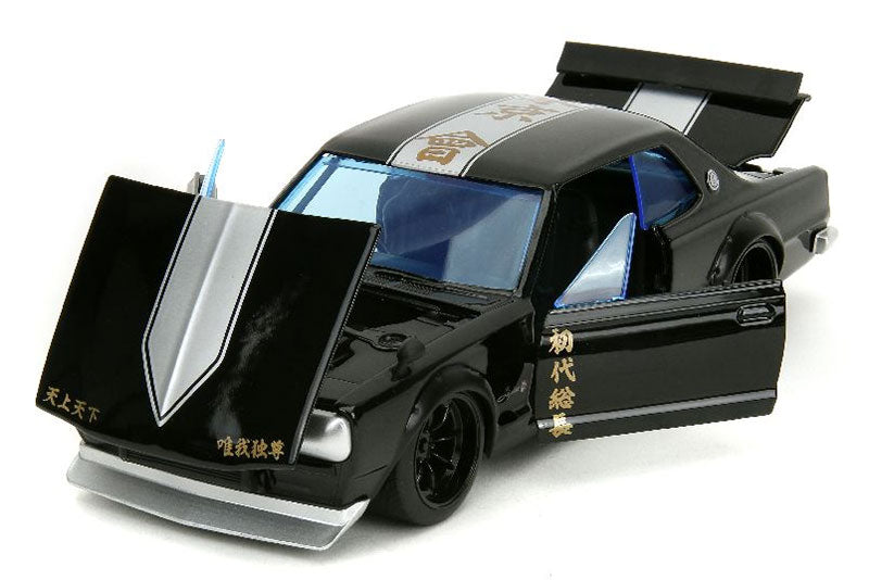 1971 Nissan Skyline GT-R with Mikey Figure - Tokyo Revengers (TV Series 2021-Present) 1:24